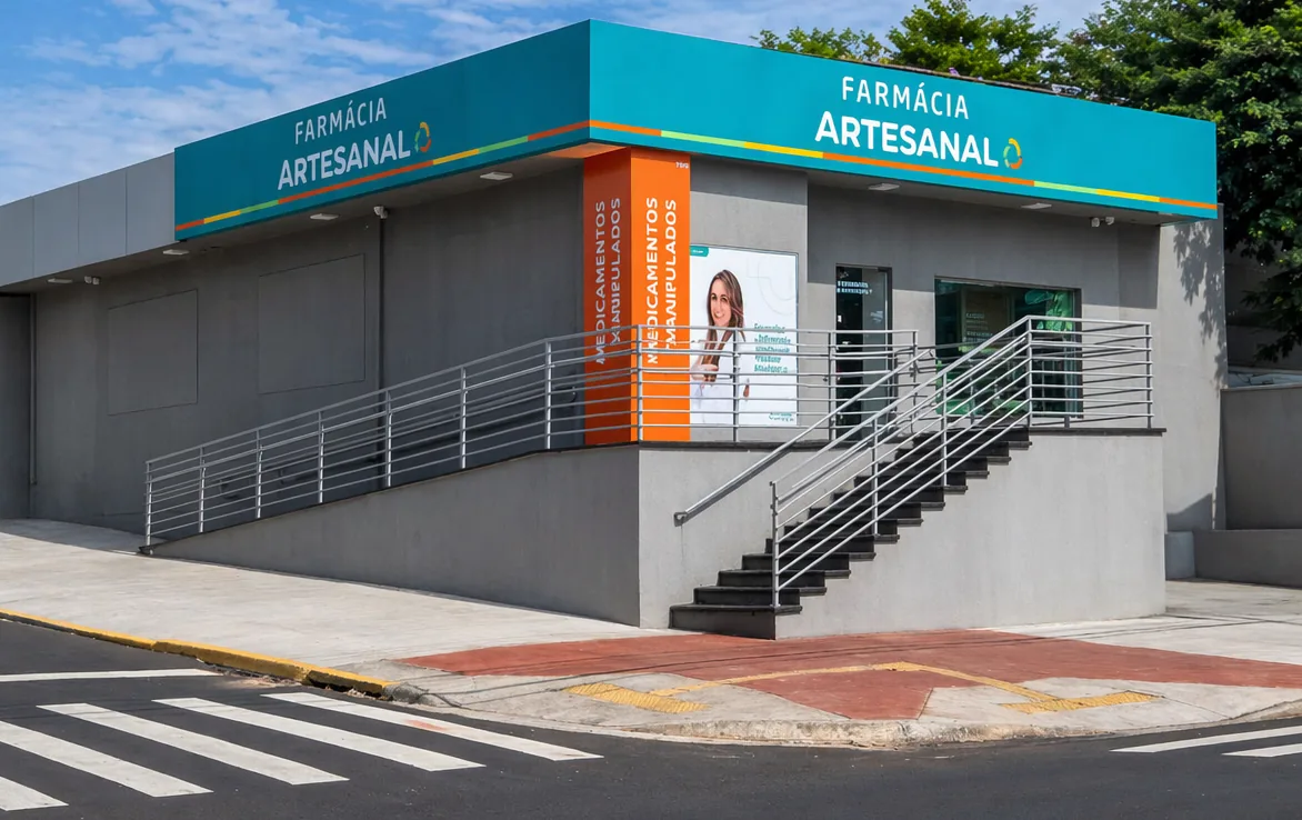 Fachada da Farmácia Artesanal em Ribeirão Preto